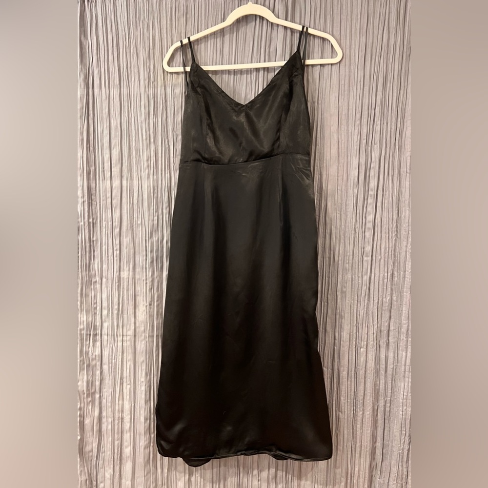 Satin Black Dress
